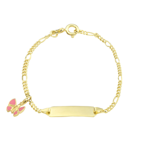 Amor Identarmband Mädchen Kinder Schmetterling