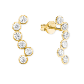 Amor Ohrstecker Damen mit Zirkonia synth.