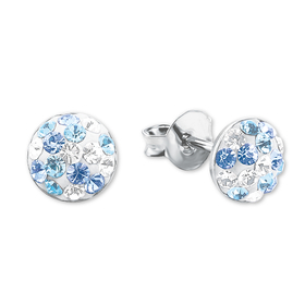 Amor Ohrstecker 925 Sterling Silber Mädchen Kinder mit Preciosa