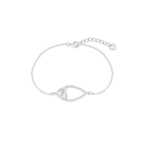 Amor Armband 925 Sterling Silber Damen mit Zirkonia synth.