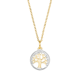Amor Kette mit Anhänger Damen Lebensbaum
