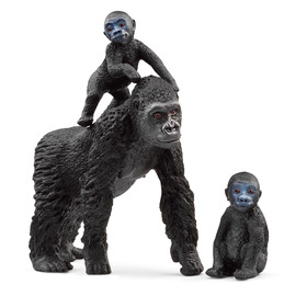 Flachland Gorilla Familie