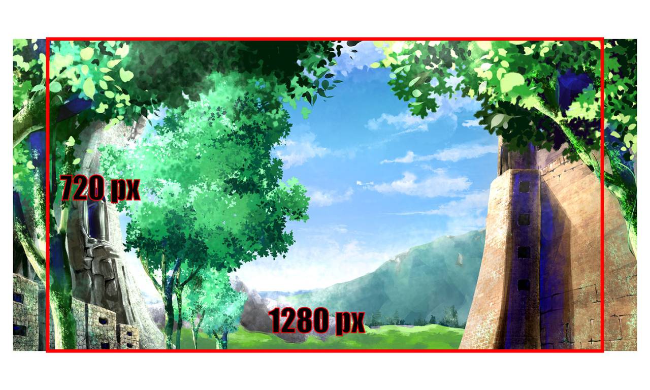 background crop width to 1280