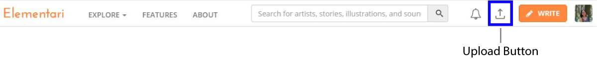 upload asset button