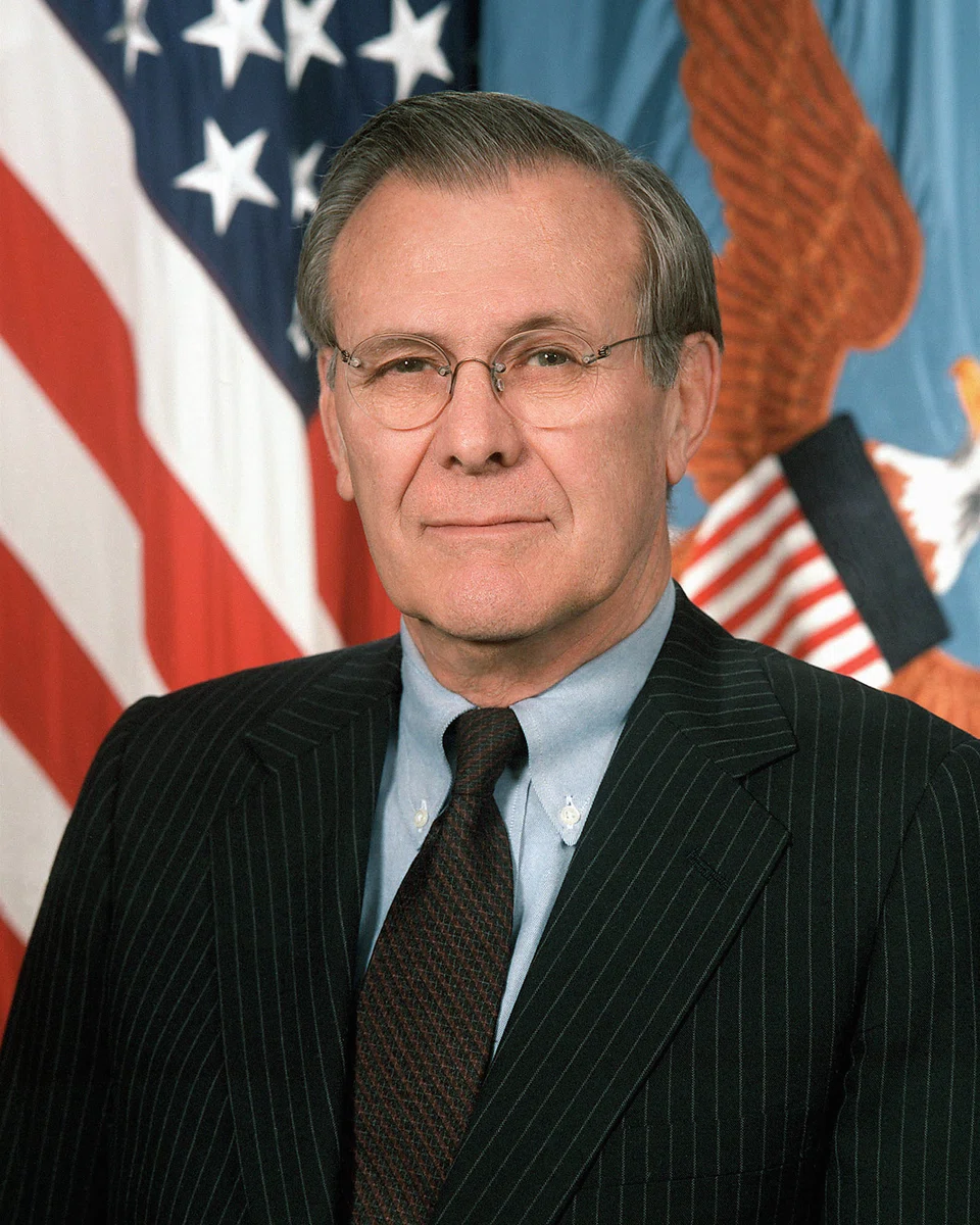 Porträt von Donald Rumsfeld (1932–2021) – Gedenkseite