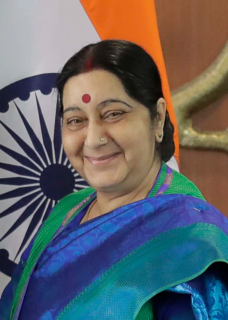 Portrait of Sushma Swaraj (1952–2019) – memorial page