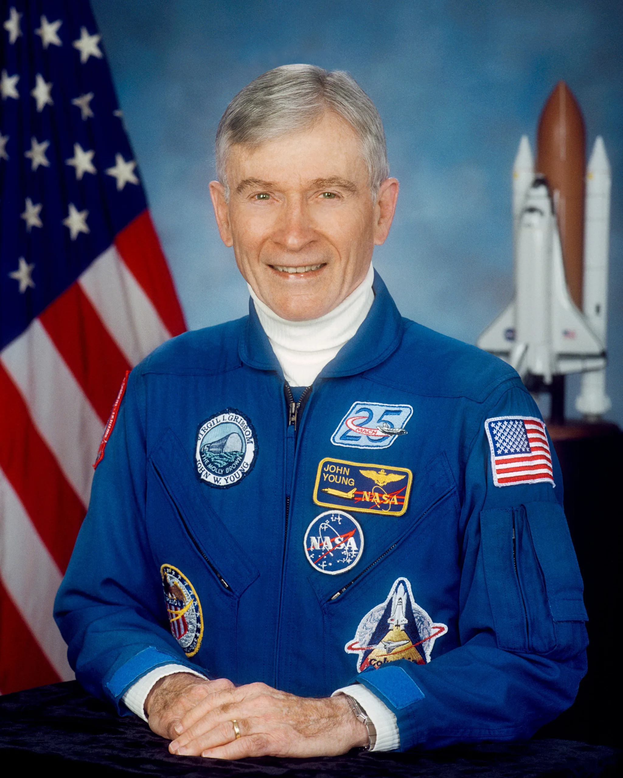 Portrait of John Young (1930–2018) – memorial page