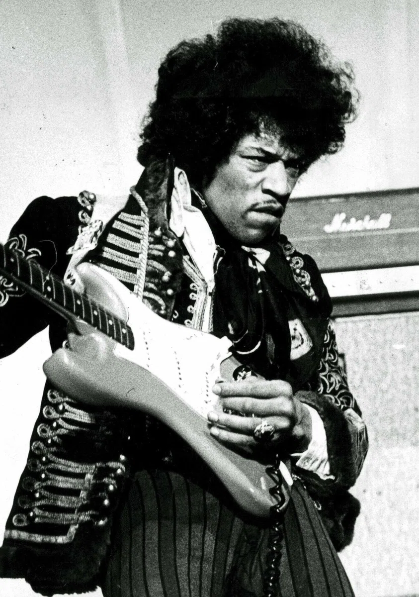 Porträt von Jimi Hendrix (1942–1970) – Gedenkseite