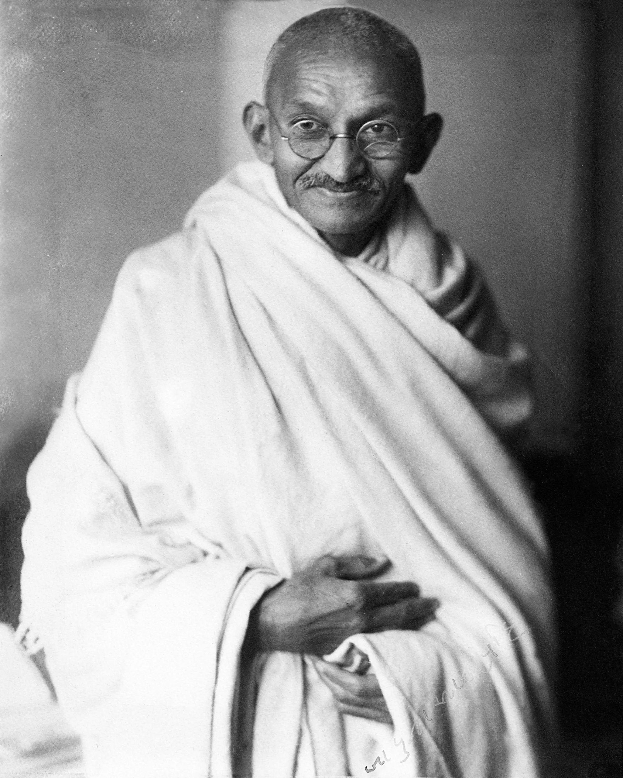 Portrait of Mahatma Gandhi (1869–1948) – memorial page