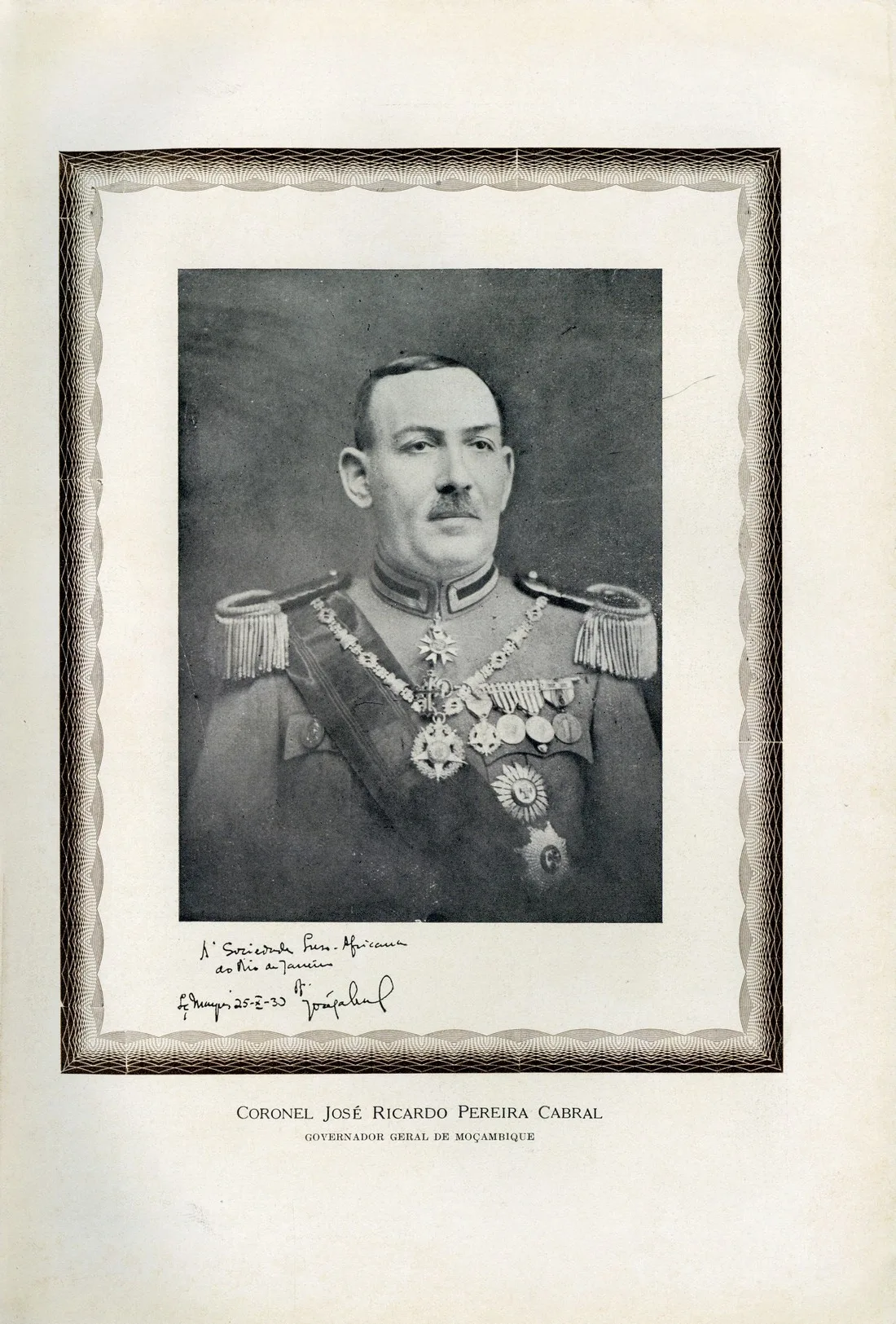 Porträt von José Ricardo Pereira Cabral (1879–1956) – Gedenkseite