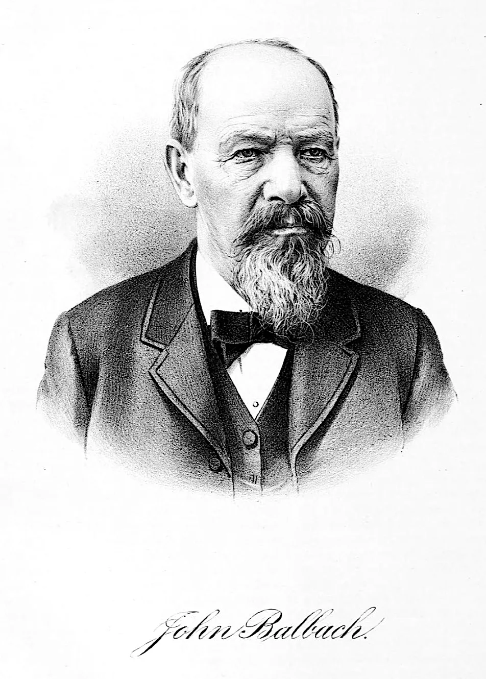 Portrait of John Balbach (1820–1896) – memorial page