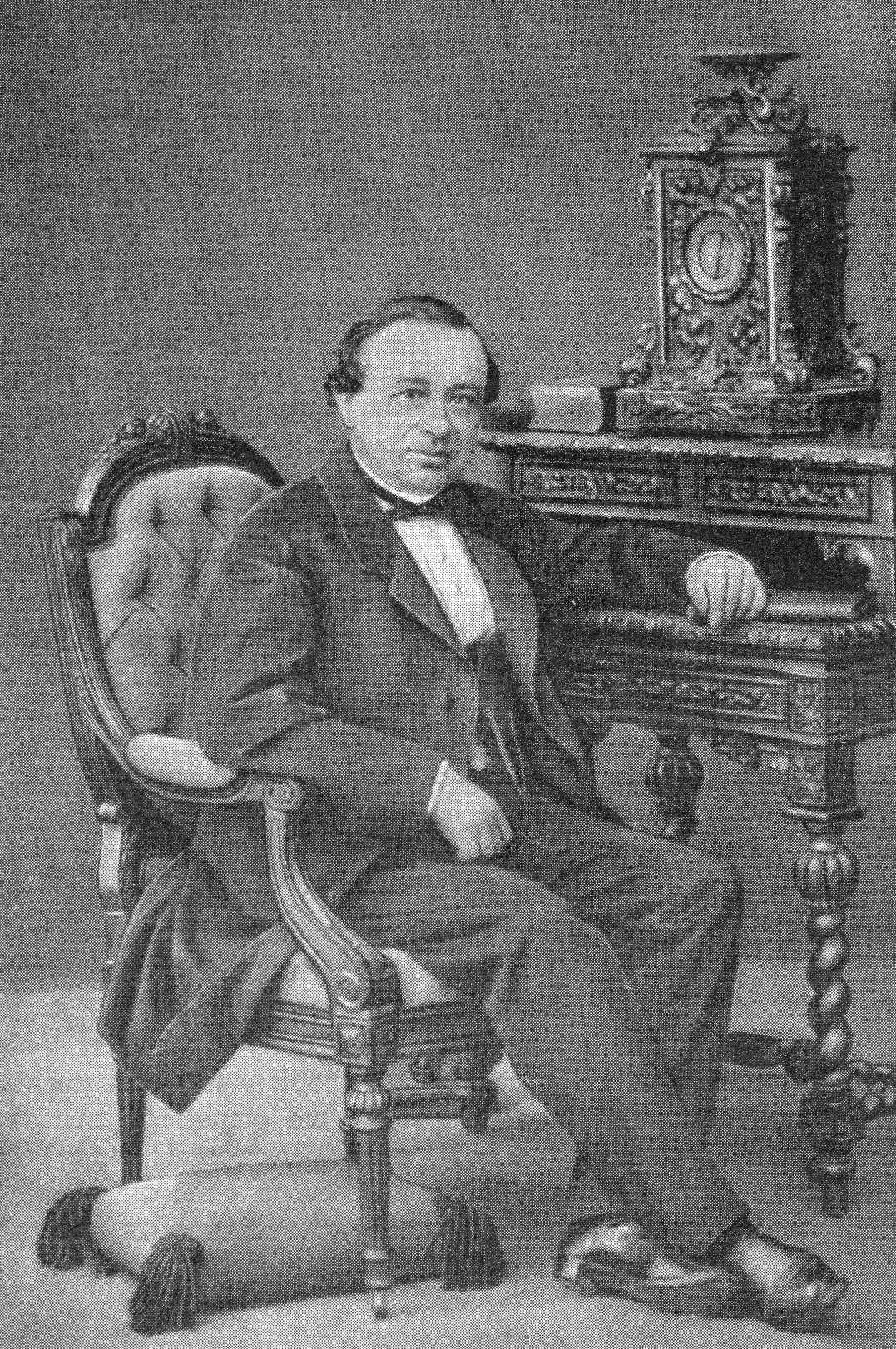 Porträt von Carl Julius Fritzsche (1808–1871) – Gedenkseite