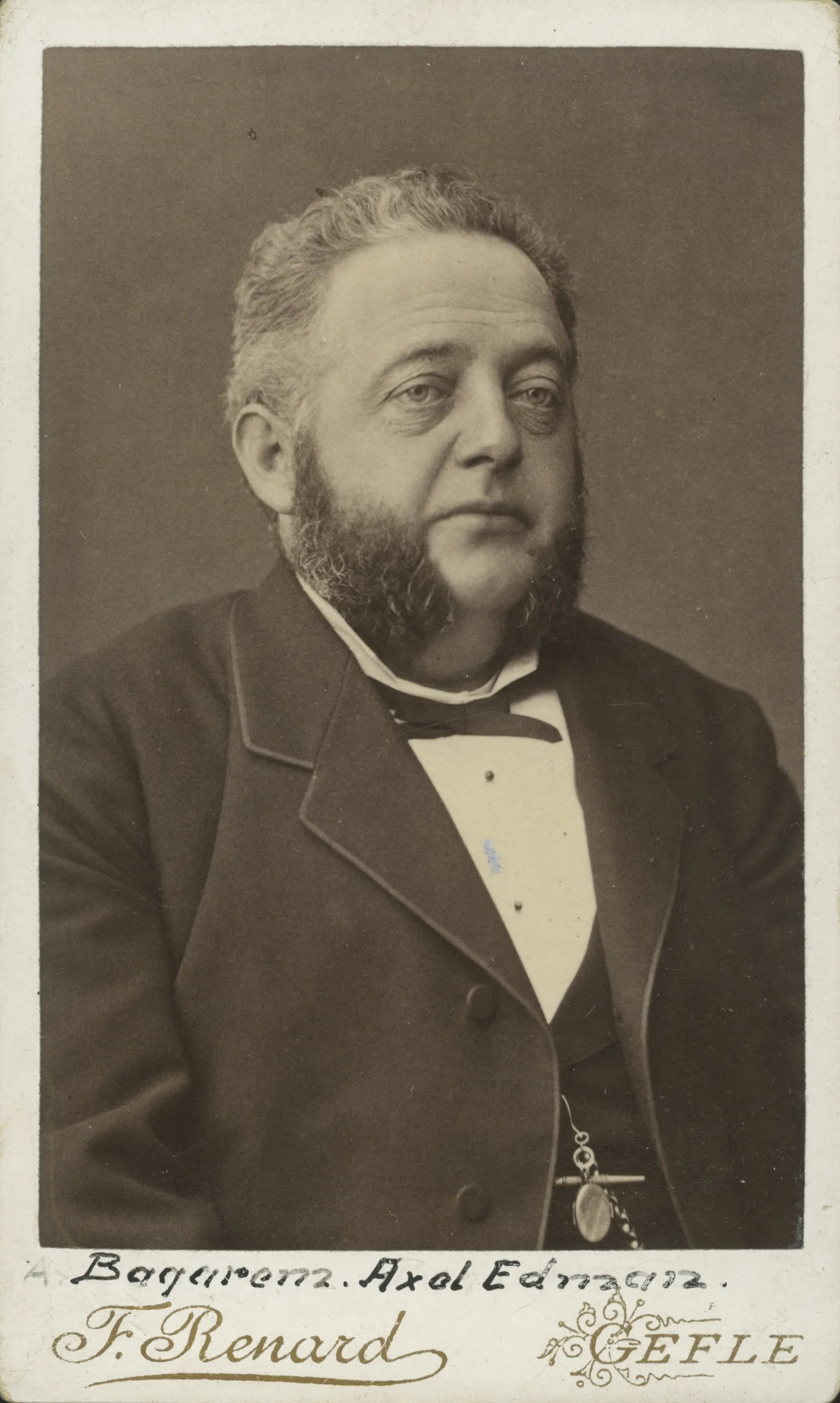 Porträt von Axel Edman (1844–1887) – Gedenkseite