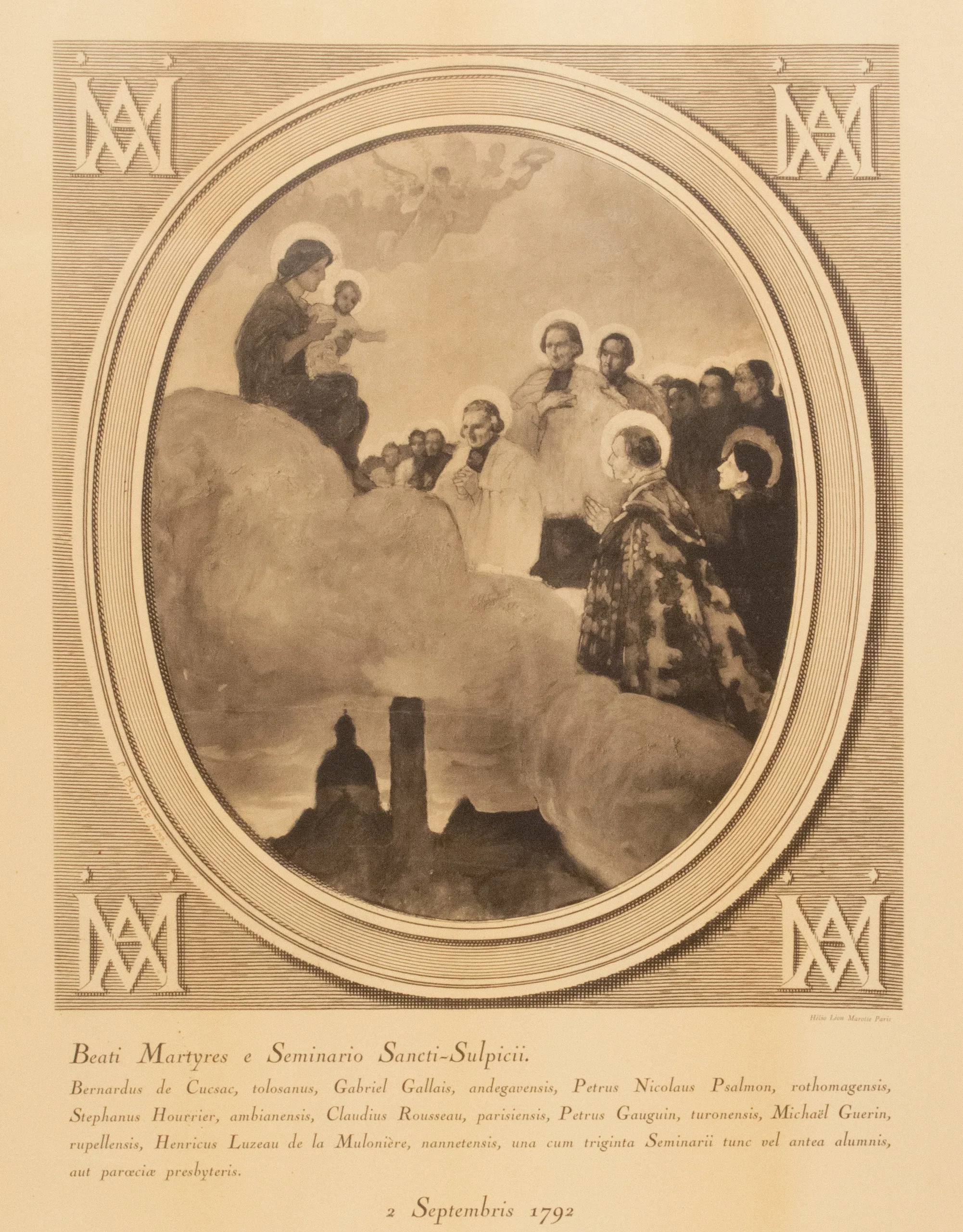 Porträt von Marie-Auguste Luzeau de la Mulonnière (1762–1792) – Gedenkseite