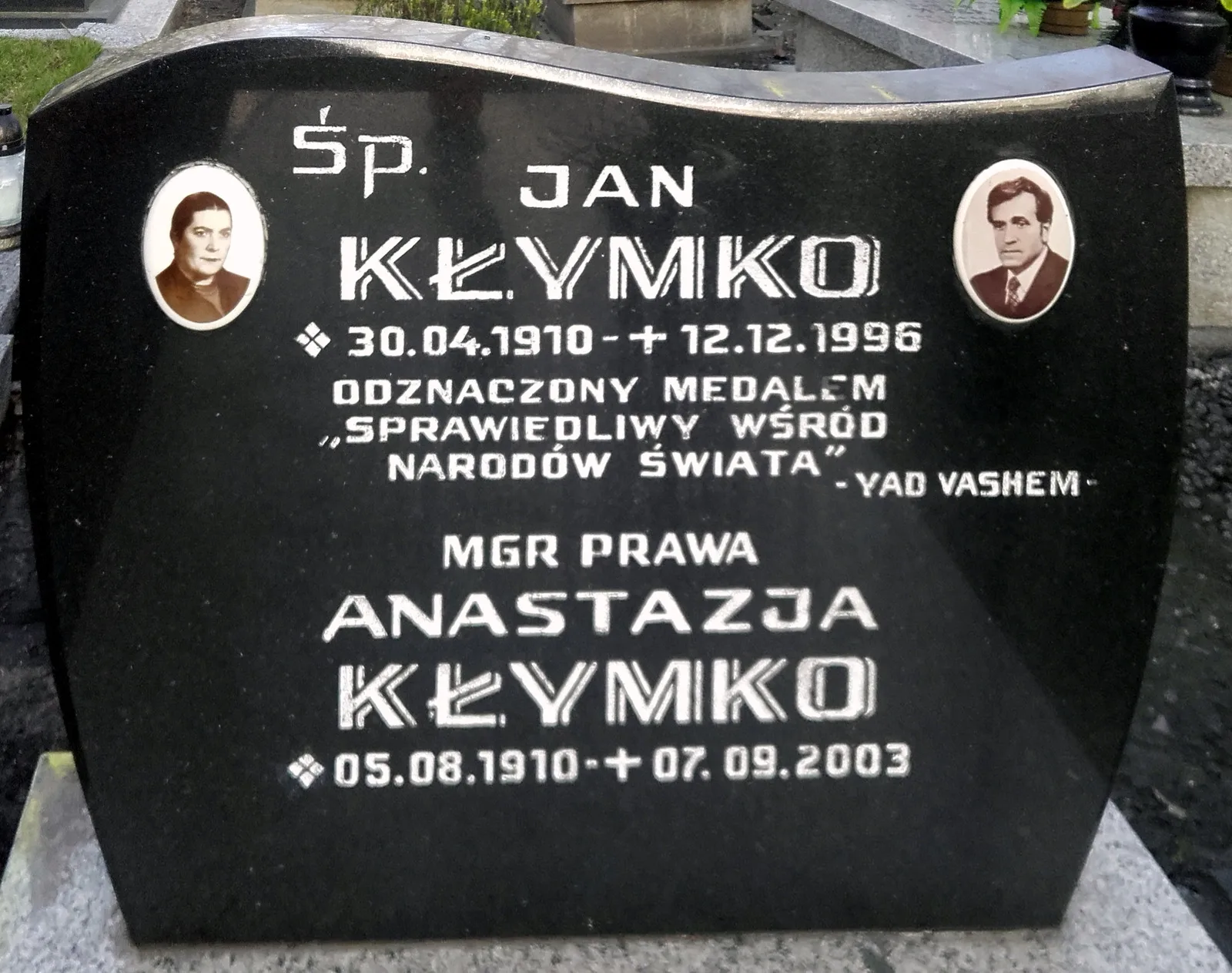 Porträt von Anastazja Kłymko (1910–2003) – Gedenkseite