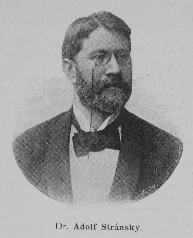 Porträt von Adolf Stránský (1855–1931) – Gedenkseite