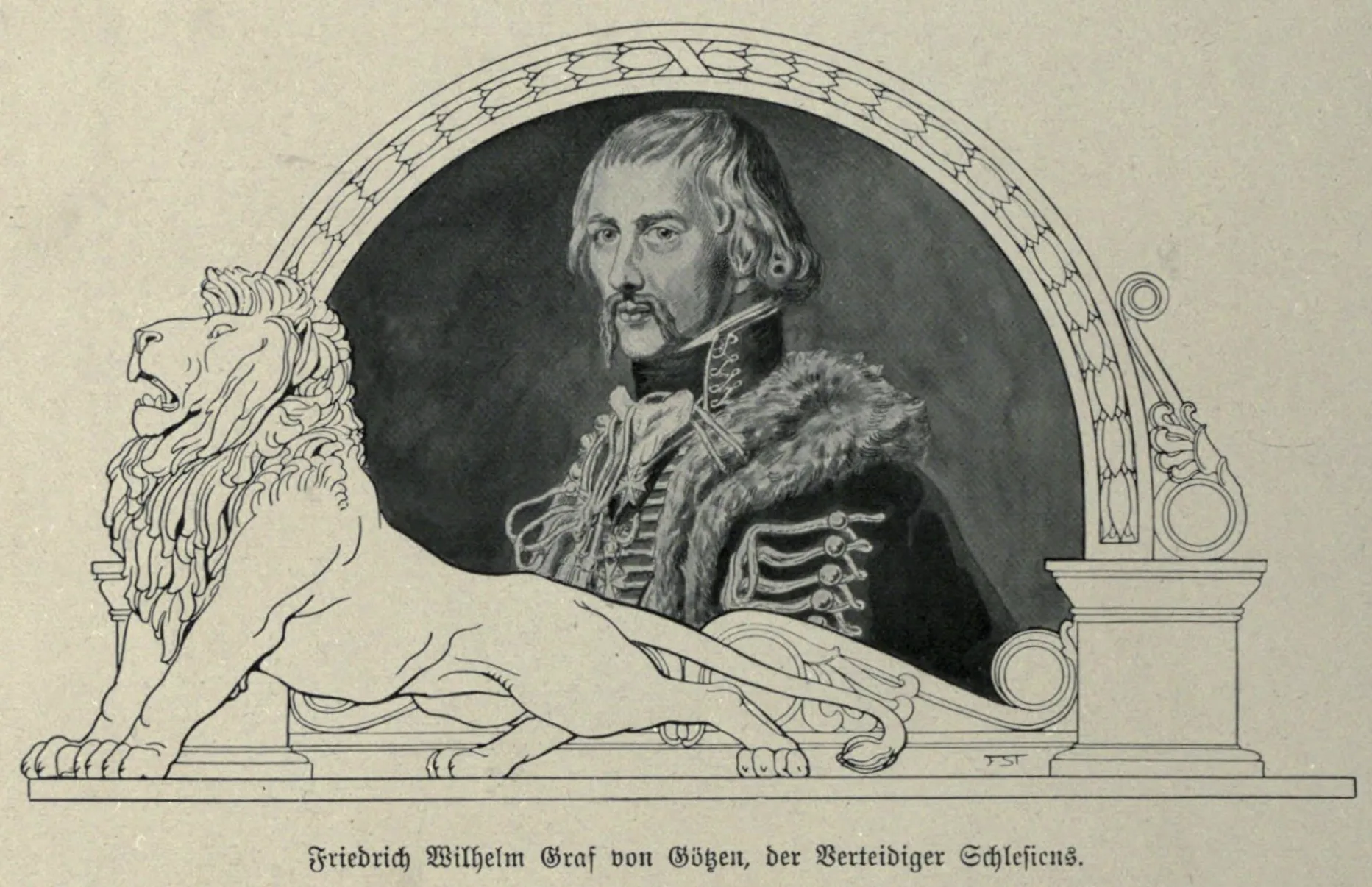 Porträt von Friedrich Wilhelm von Götzen der Jüngere (1767–1820) – Gedenkseite