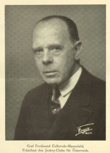 Porträt von Graf Ferdinand von Colloredo-Mannsfeld (1878–1967) – Gedenkseite