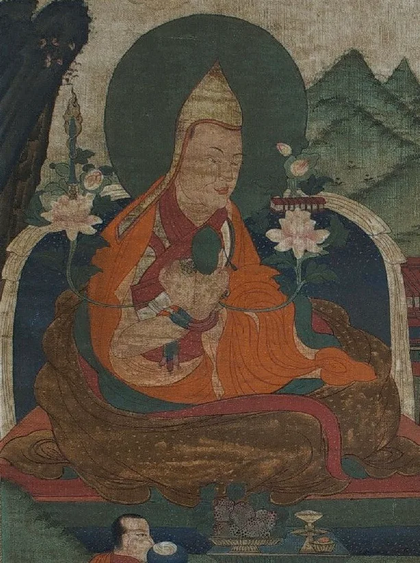 Porträt von Lhawang Chokyi Gyeltsen (1537–1603) – Gedenkseite