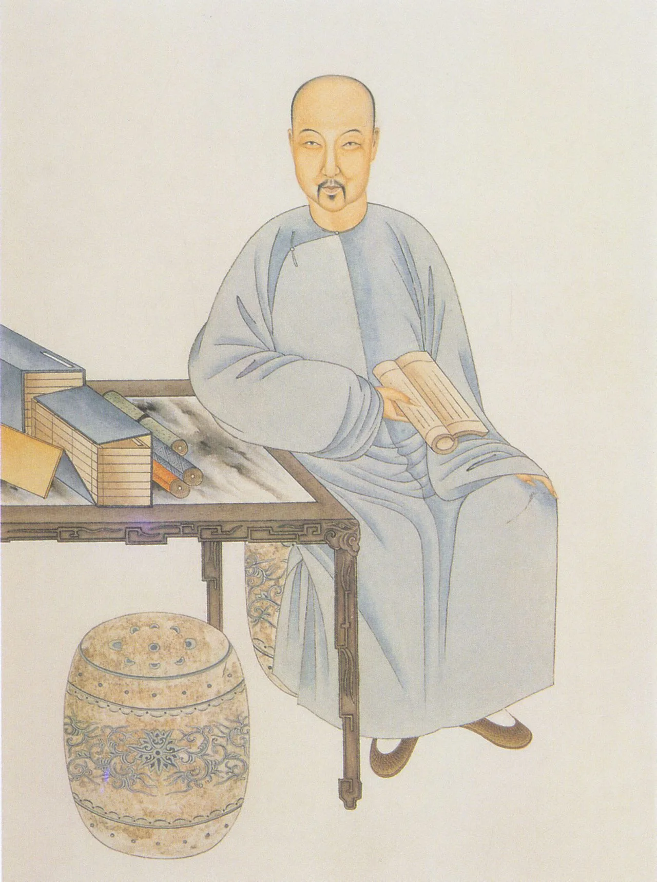 Porträt von Nalan Xingde (1655–1685) – Gedenkseite