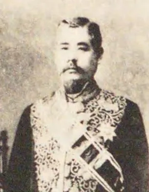 Porträt von Nishimura Sutezō (1843–1908) – Gedenkseite