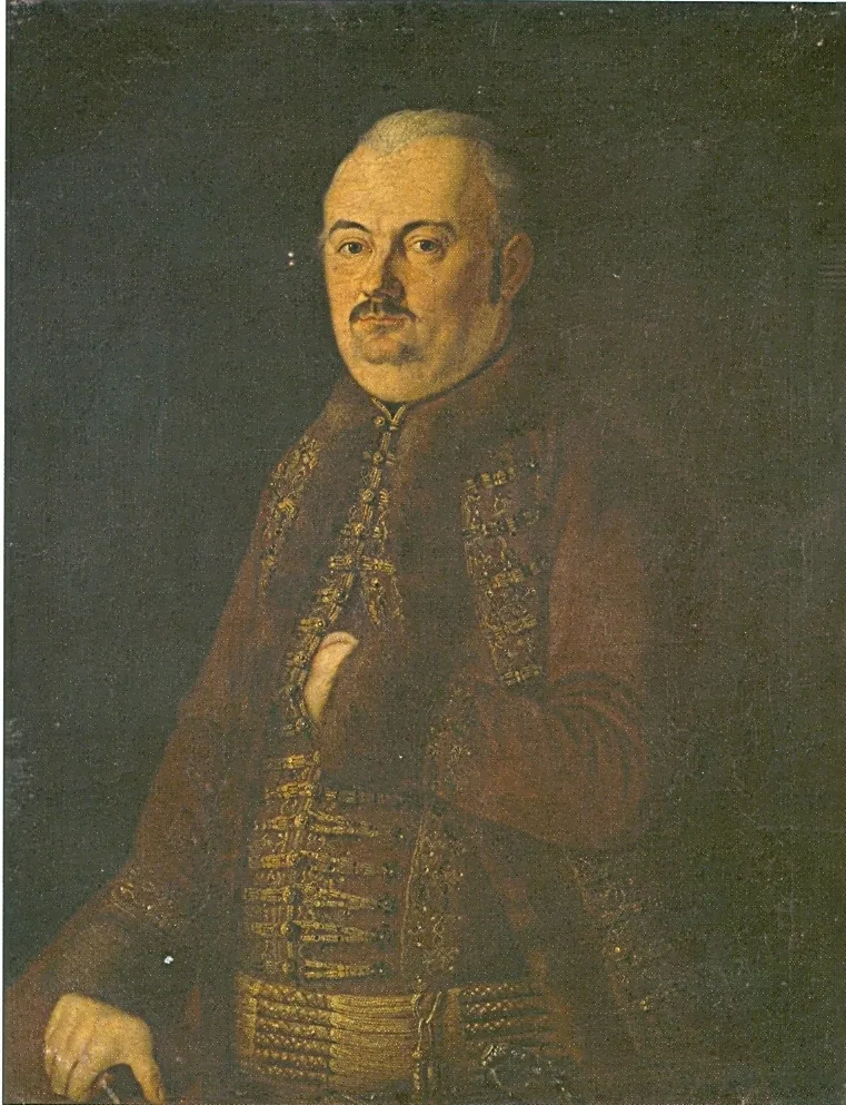 Porträt von Stephan Marczybányi von Pucho (1752–1810) – Gedenkseite