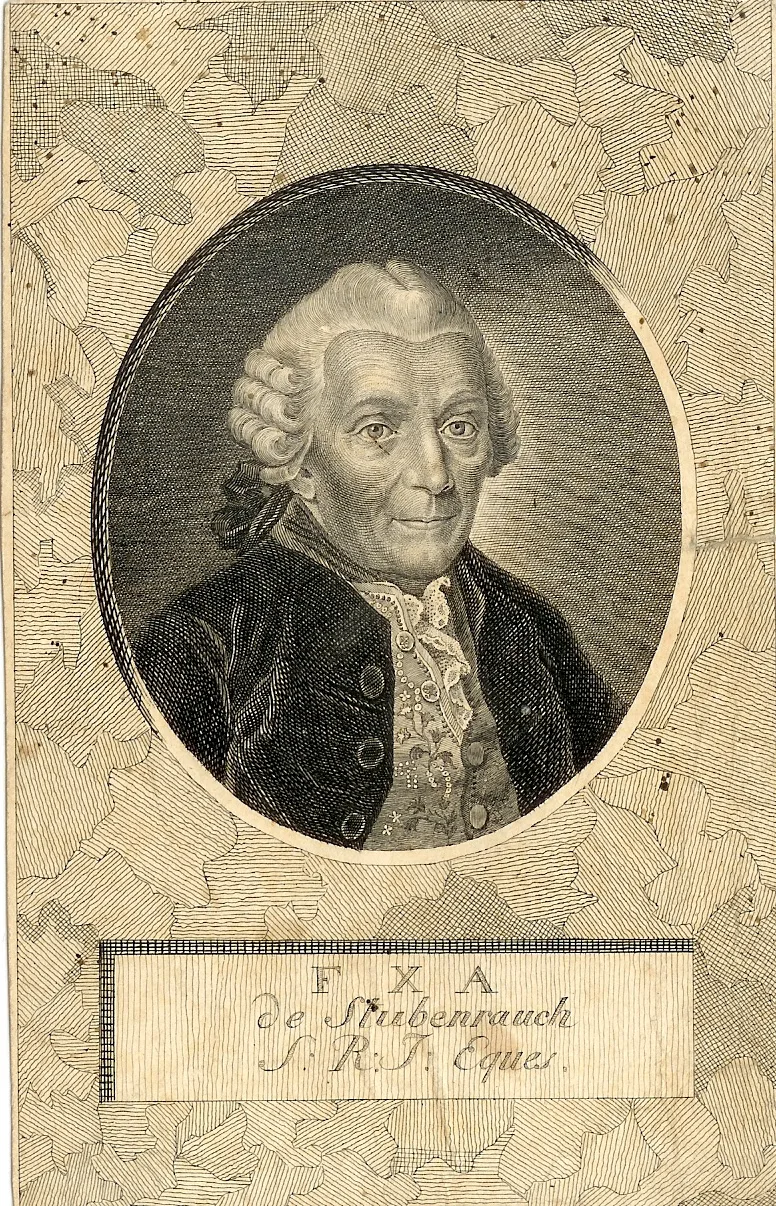 Porträt von Franz Xaver Anton von Stubenrauch (1718–1793) – Gedenkseite