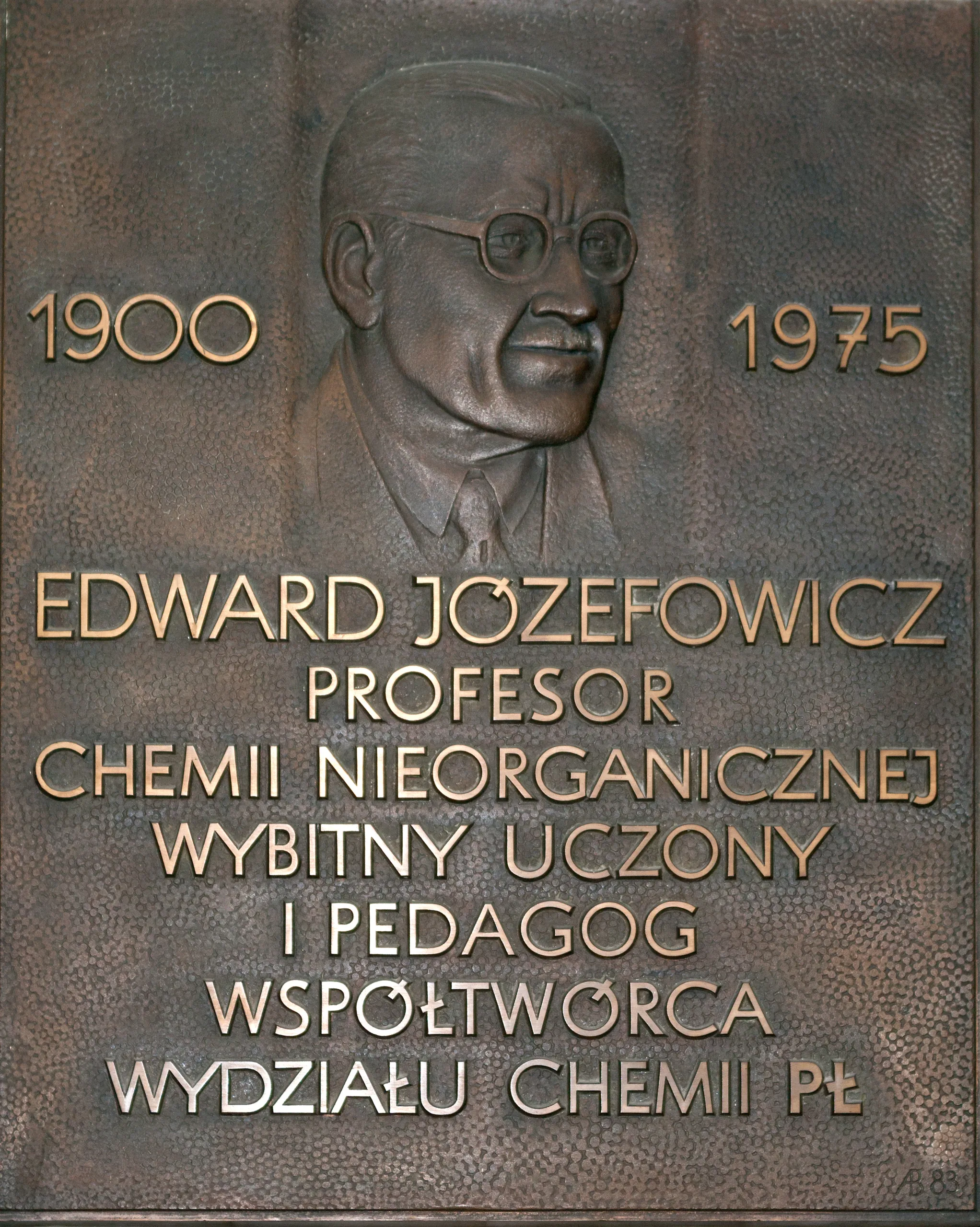 Porträt von Edward Józefowicz (1900–1975) – Gedenkseite