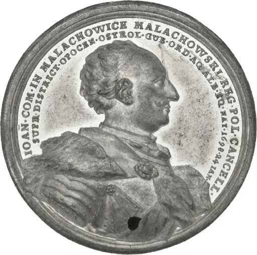 Porträt von Jan Małachowski (1698–1762) – Gedenkseite