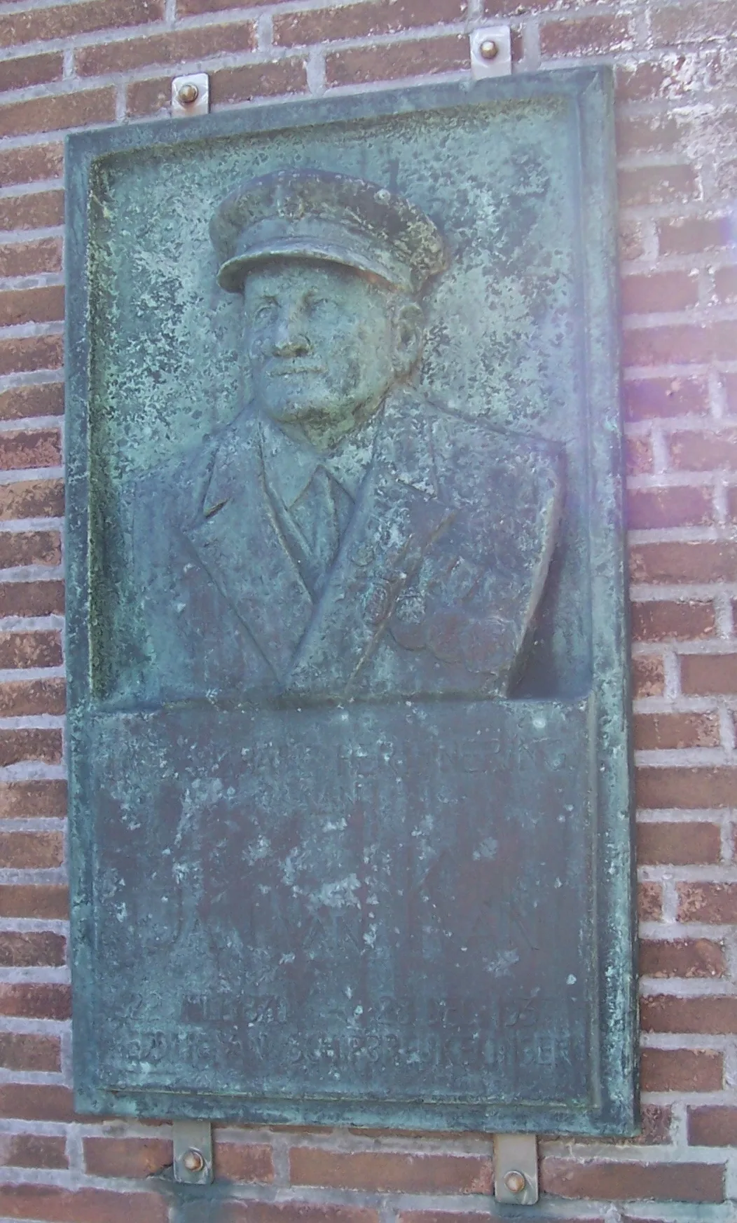 Porträt von Jan van Kan (1870–1937) – Gedenkseite
