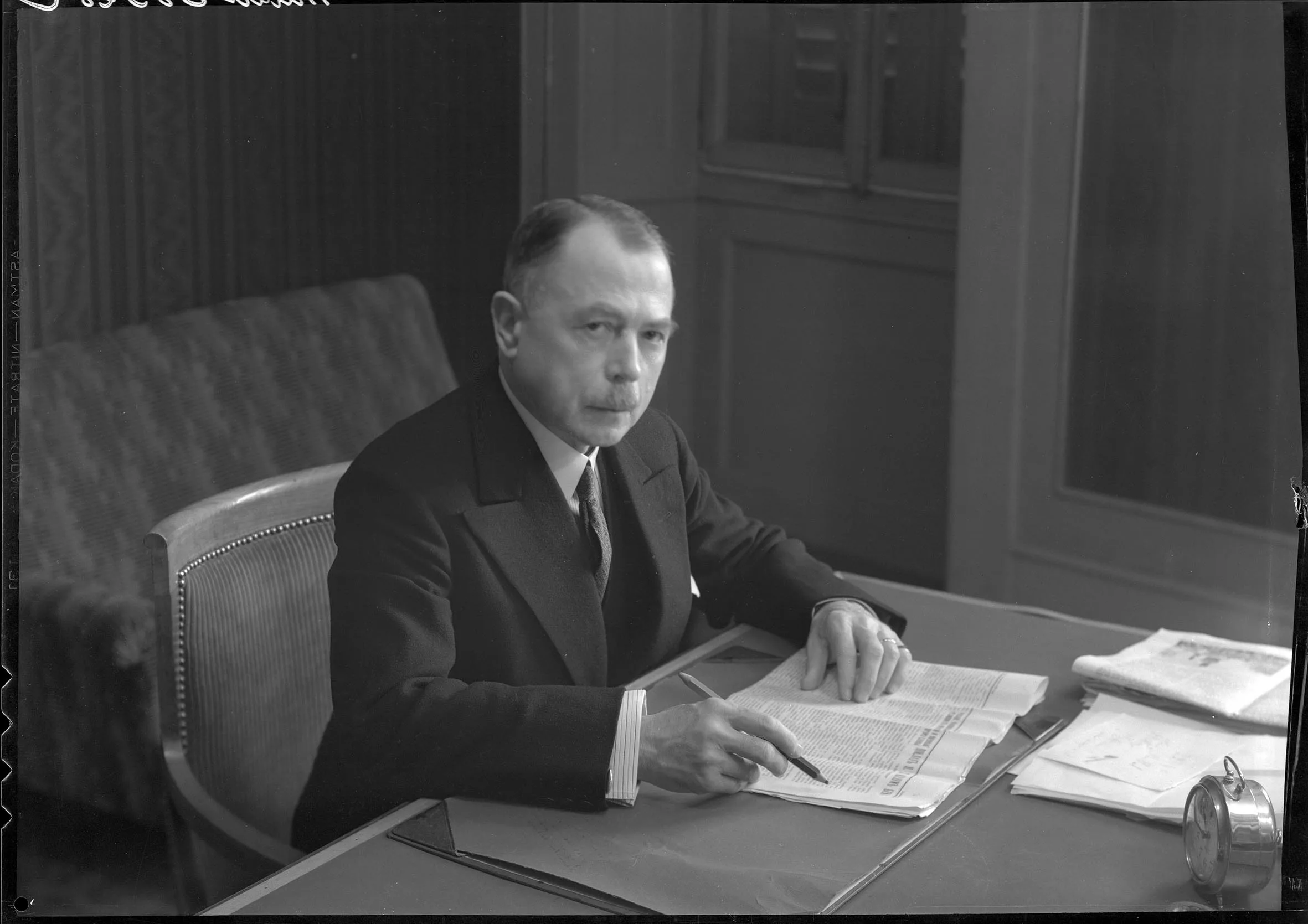 Porträt von Théodore Aubert (1878–1963) – Gedenkseite