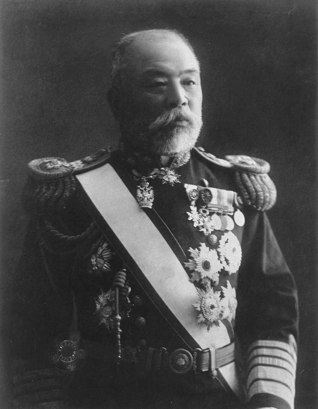 Porträt von Dewa Shigetō (1856–1930) – Gedenkseite