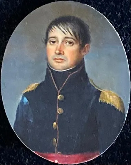 Porträt von Bento de Queiroz Pereira Pinto Serpe e Melo (1772–1816) – Gedenkseite