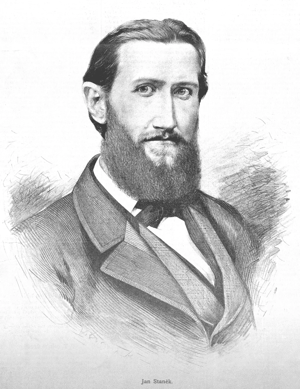 Porträt von Ivan Bohdan Staněk (1828–1868) – Gedenkseite