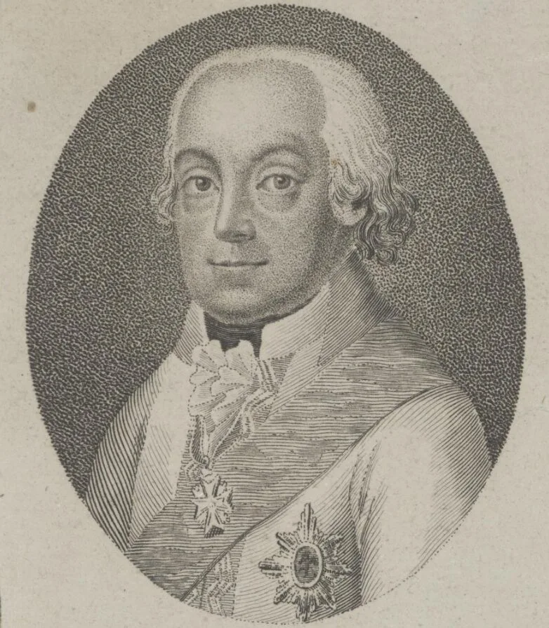 Porträt von Diedrich Goswin von Bockum-Dolffs (1732–1805) – Gedenkseite