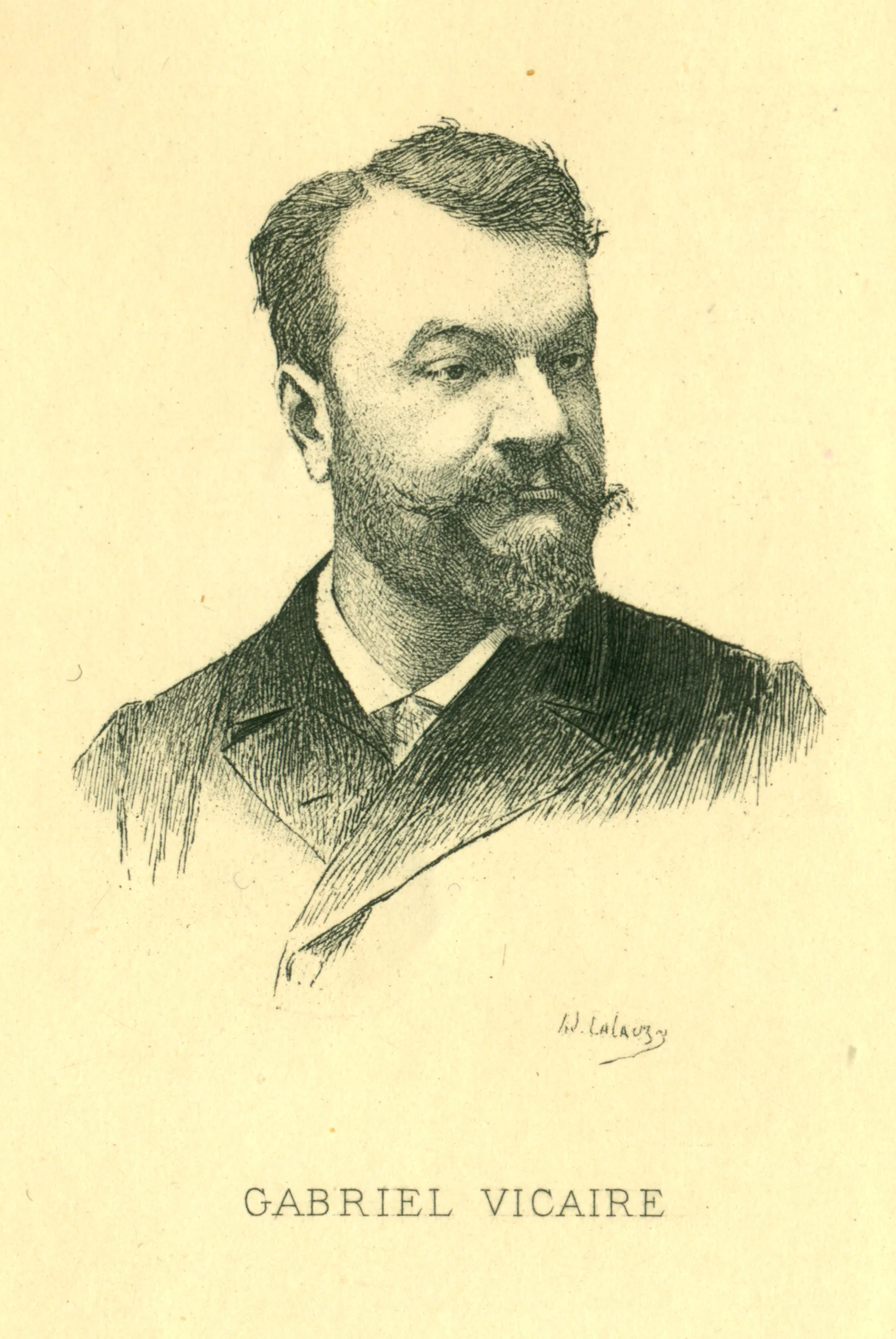 Porträt von Gabriel Vicaire (1848–1900) – Gedenkseite