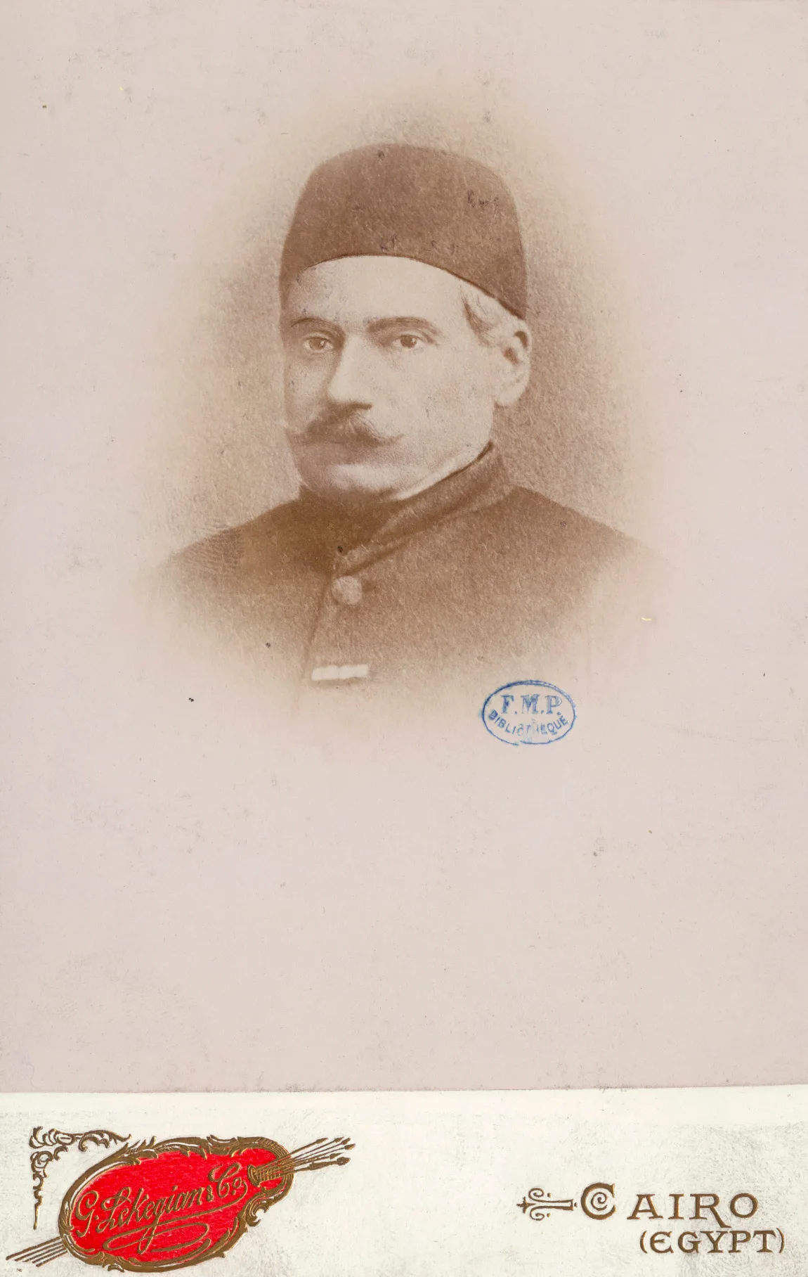 Porträt von Mathieu Auguste Koenig Bey (1802–1865) – Gedenkseite