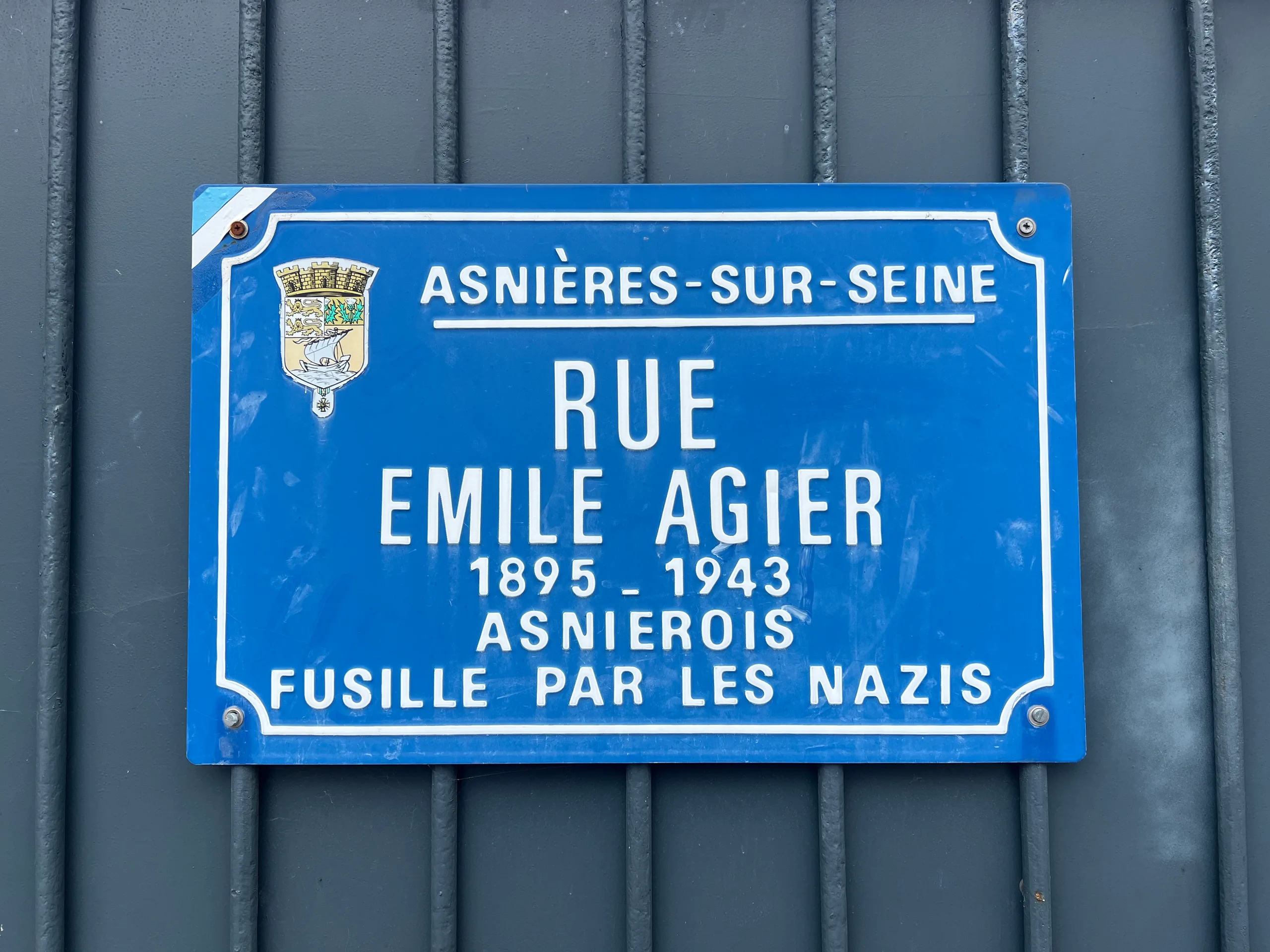 Porträt von Émile Agier (1895–1943) – Gedenkseite