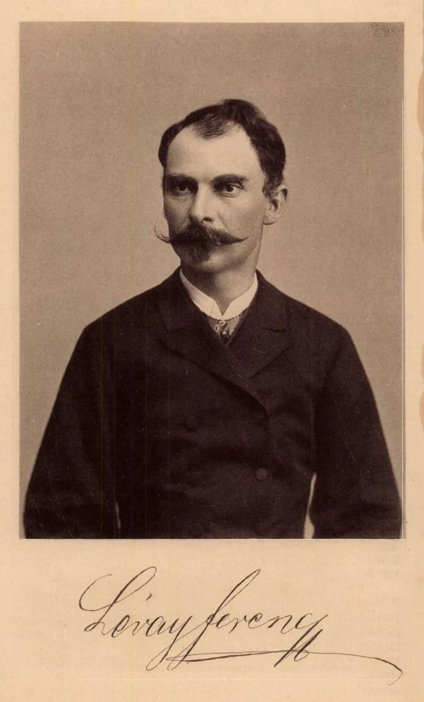 Porträt von Ferenc Lévay (1848–1895) – Gedenkseite
