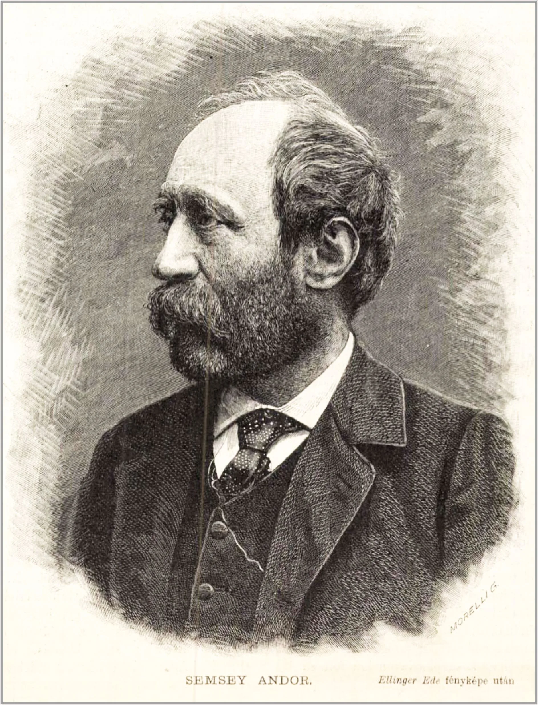 Portrait of Andor Semsey (1833–1923) – memorial page
