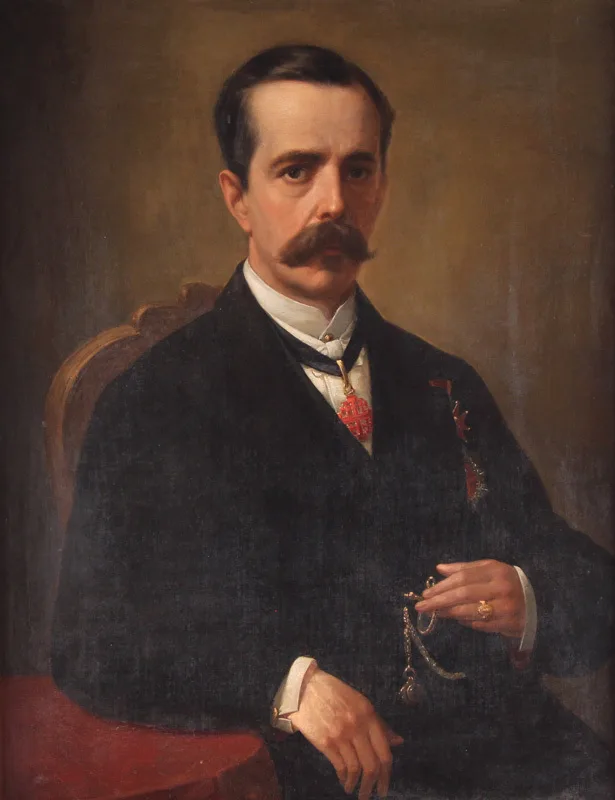 Porträt von Jorge de Tezanos Pinto (1816–1897) – Gedenkseite