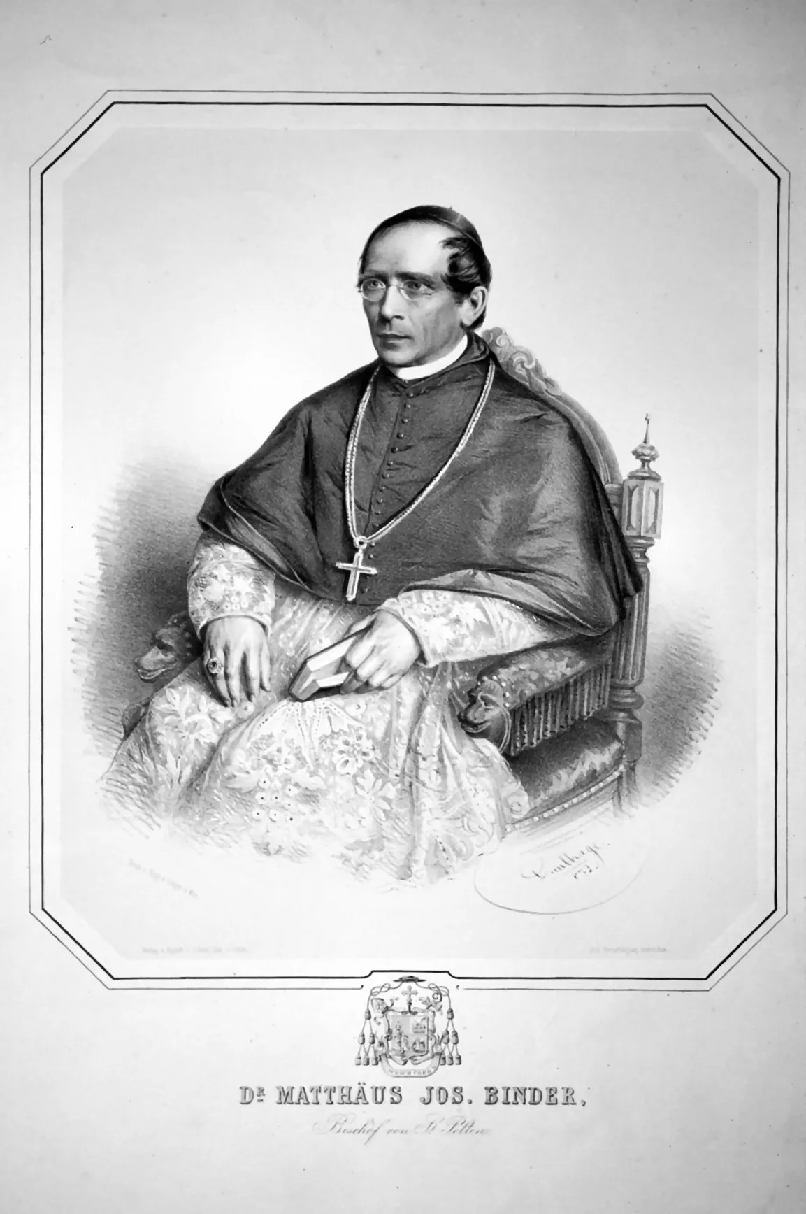 Porträt von Matthäus Binder (1822–1893) – Gedenkseite