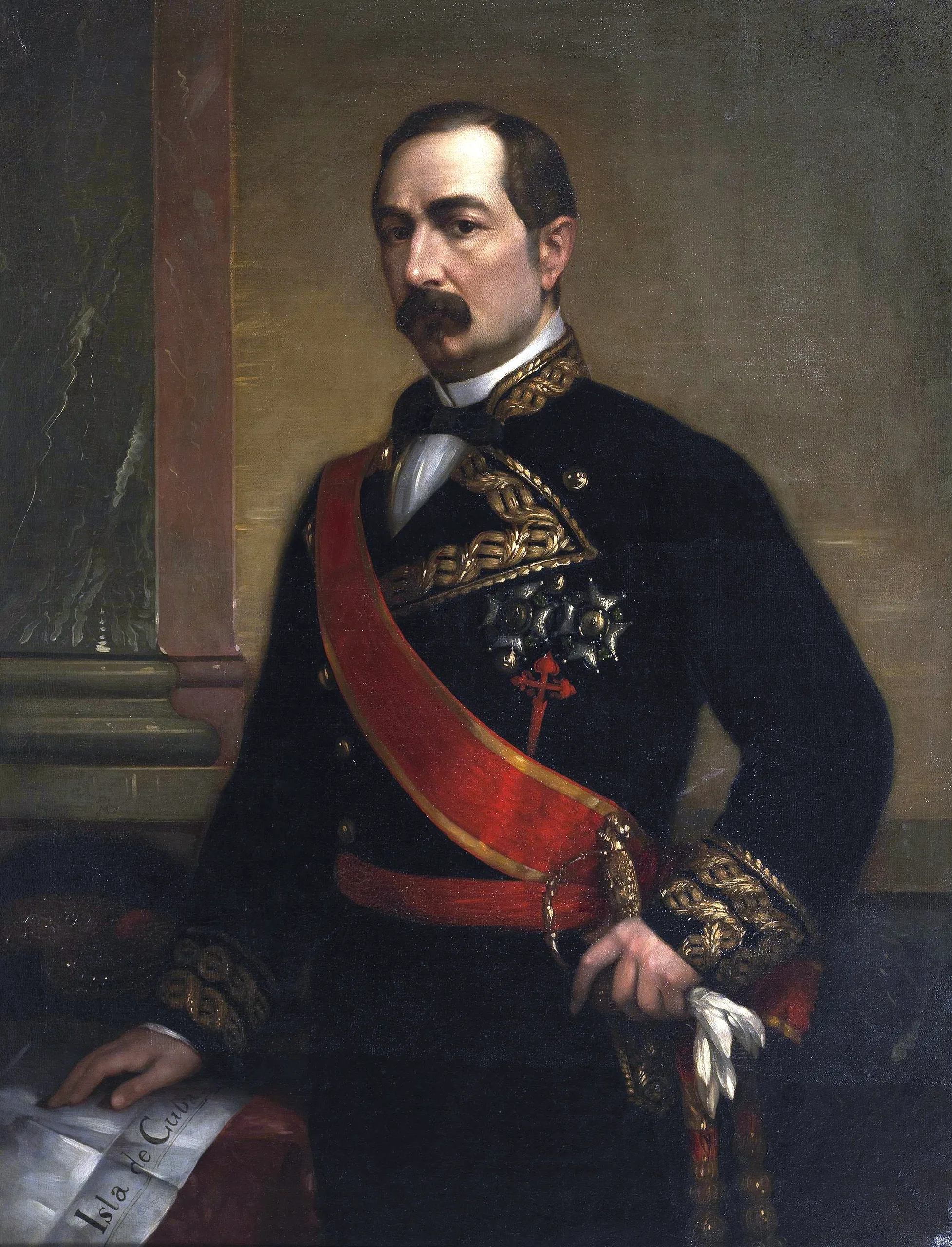 Porträt von José Gutiérrez de la Concha (1809–1895) – Gedenkseite