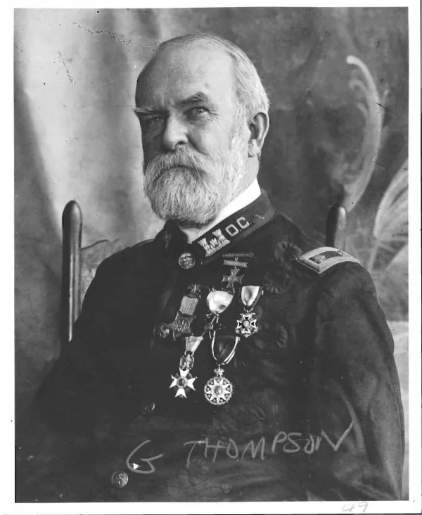 Porträt von Gilbert Thompson (1839–1909) – Gedenkseite
