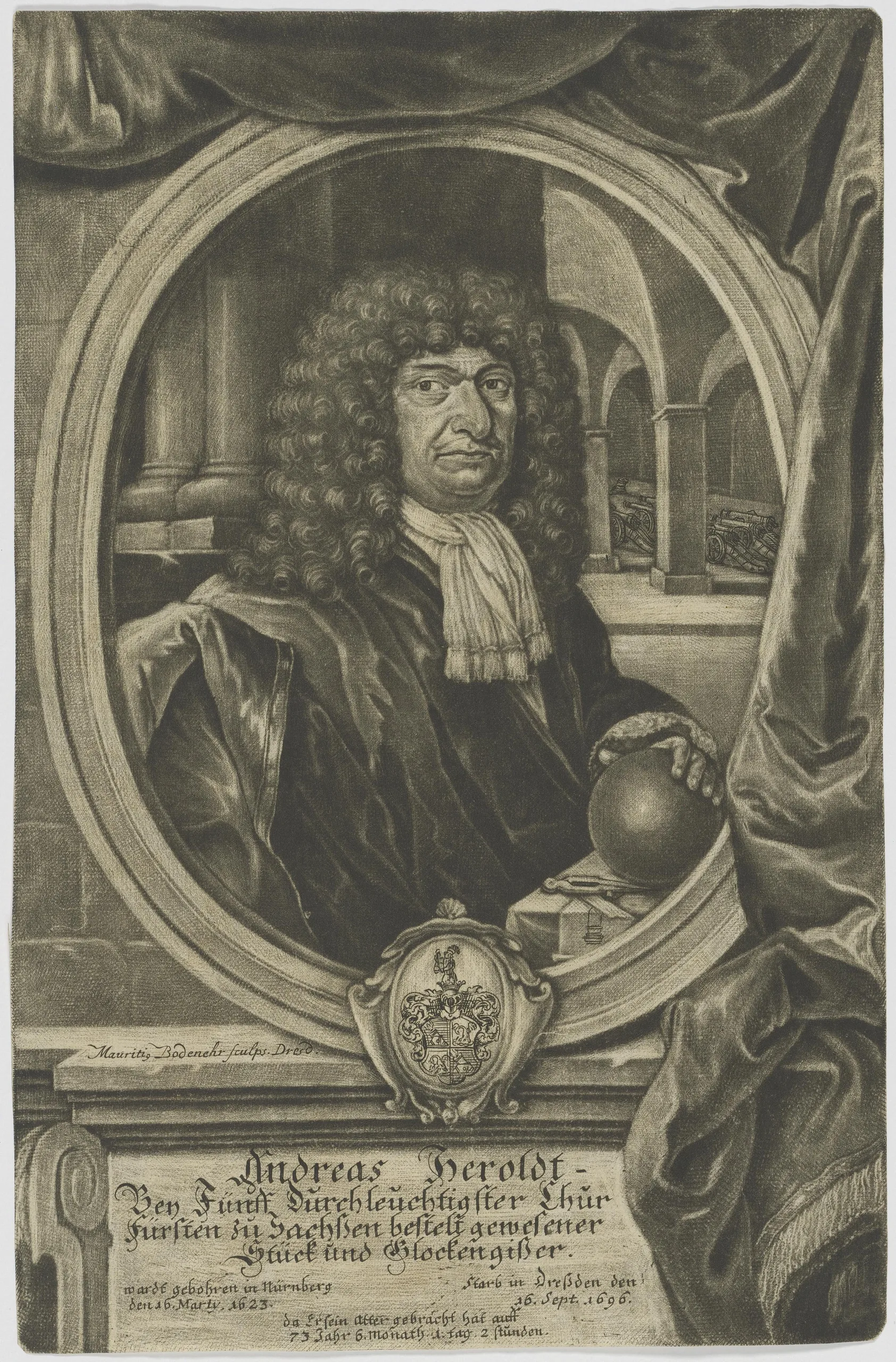 Porträt von Andreas Herold (1623–1696) – Gedenkseite