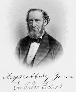 Porträt von Isidor Kalisch (1816–1886) – Gedenkseite