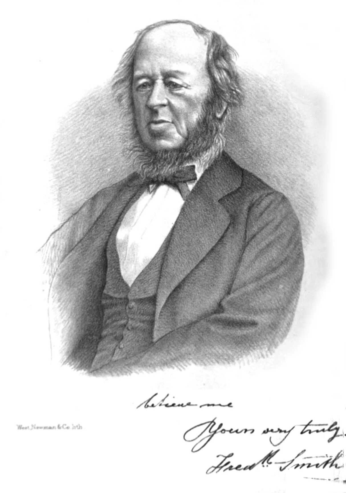 Porträt von Frederick Smith (1805–1879) – Gedenkseite