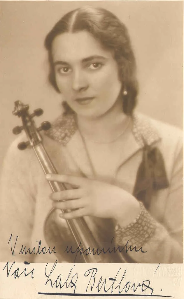 Porträt von Ludmila Bertlová (1914–1961) – Gedenkseite