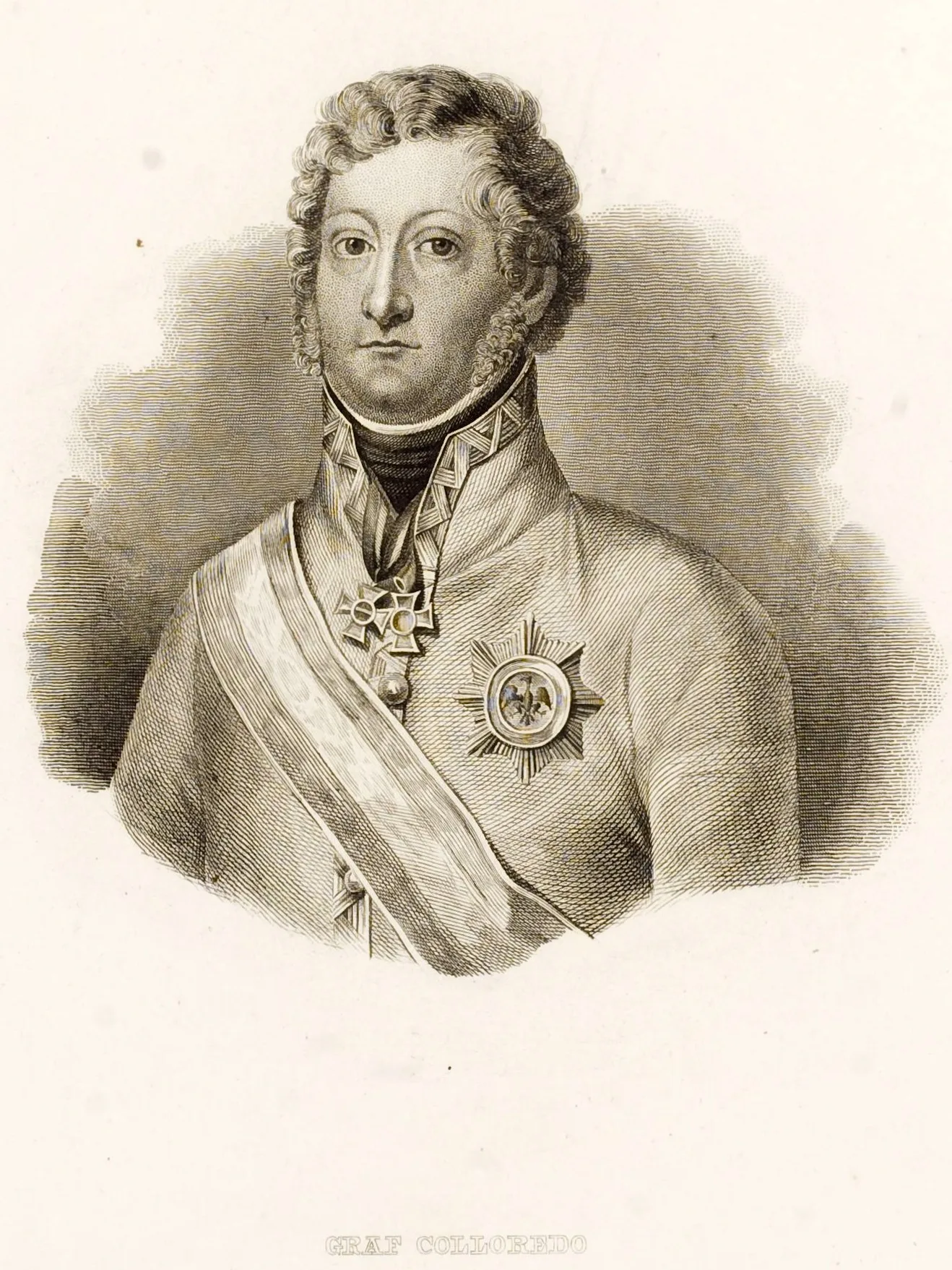 Porträt von Franz de Paula von Colloredo-Wallsee (1799–1859) – Gedenkseite