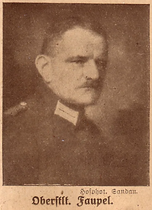 Porträt von Wilhelm Faupel (1873–1945) – Gedenkseite
